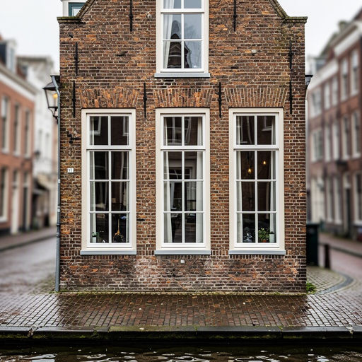 foto van ouderwetse huizen