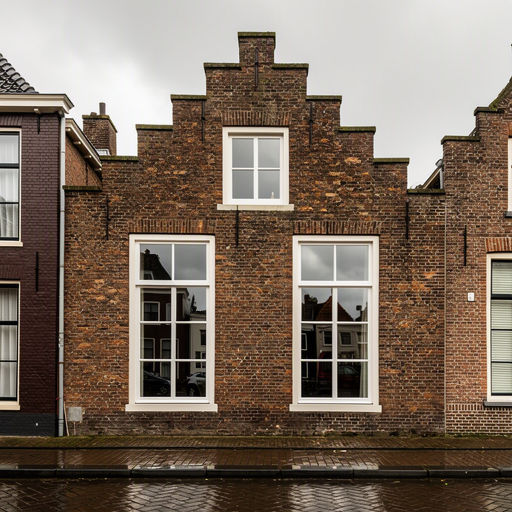 foto van ouderwetse huizen